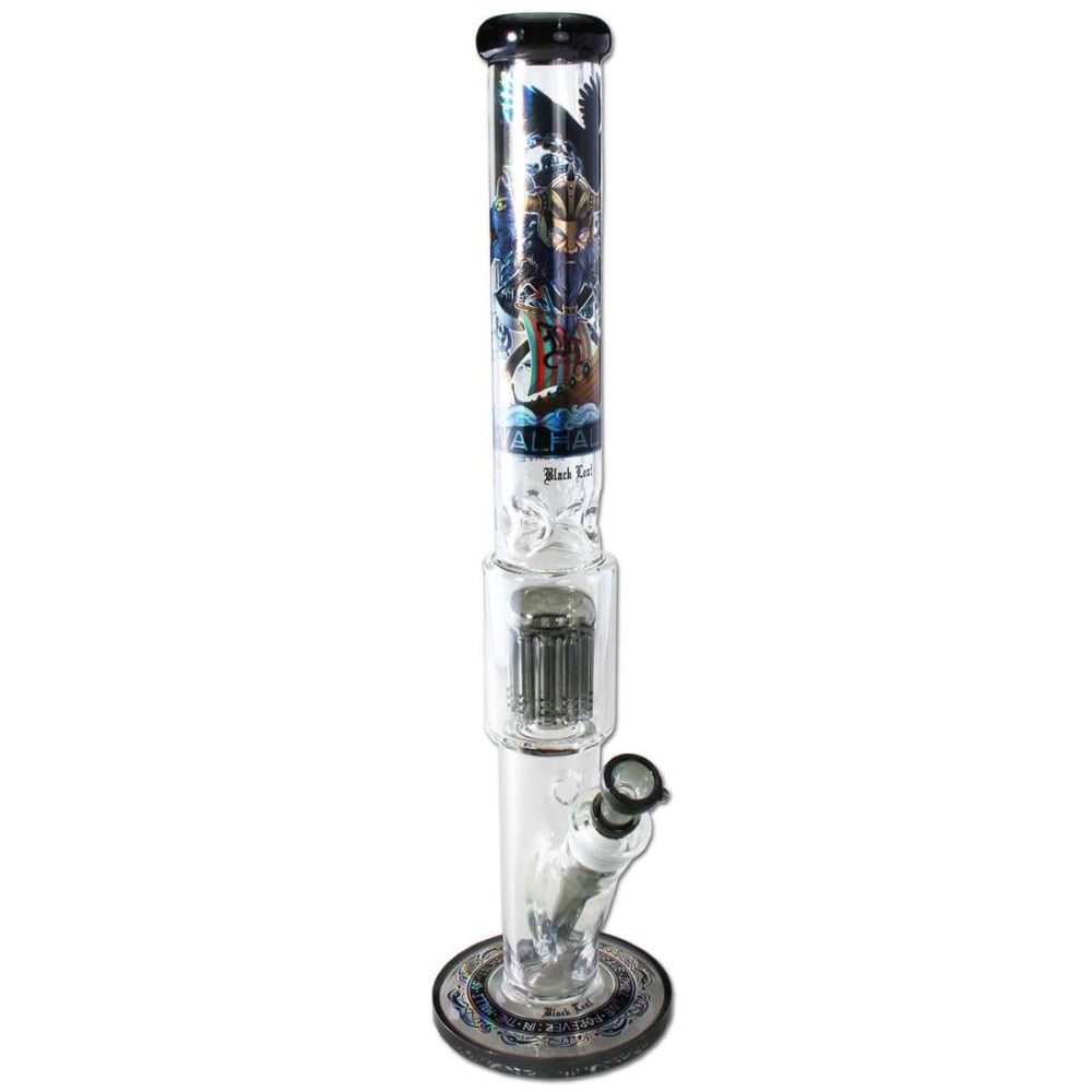 Black Leaf VALHALLA Boxed Straight Bong with Tree Percolator