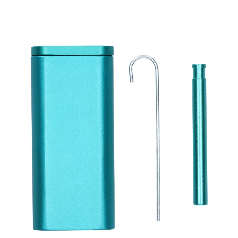 4 Inch Aluminum Dugout with One Hitter | Teal | all parts