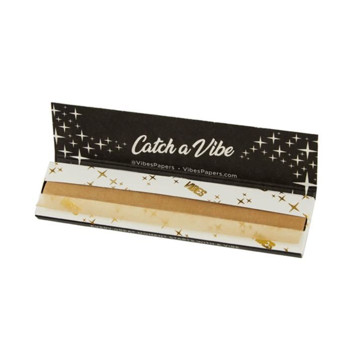 VIBES King Size Slim Ultra Thin Rolling Papers | Single Pack  | Open