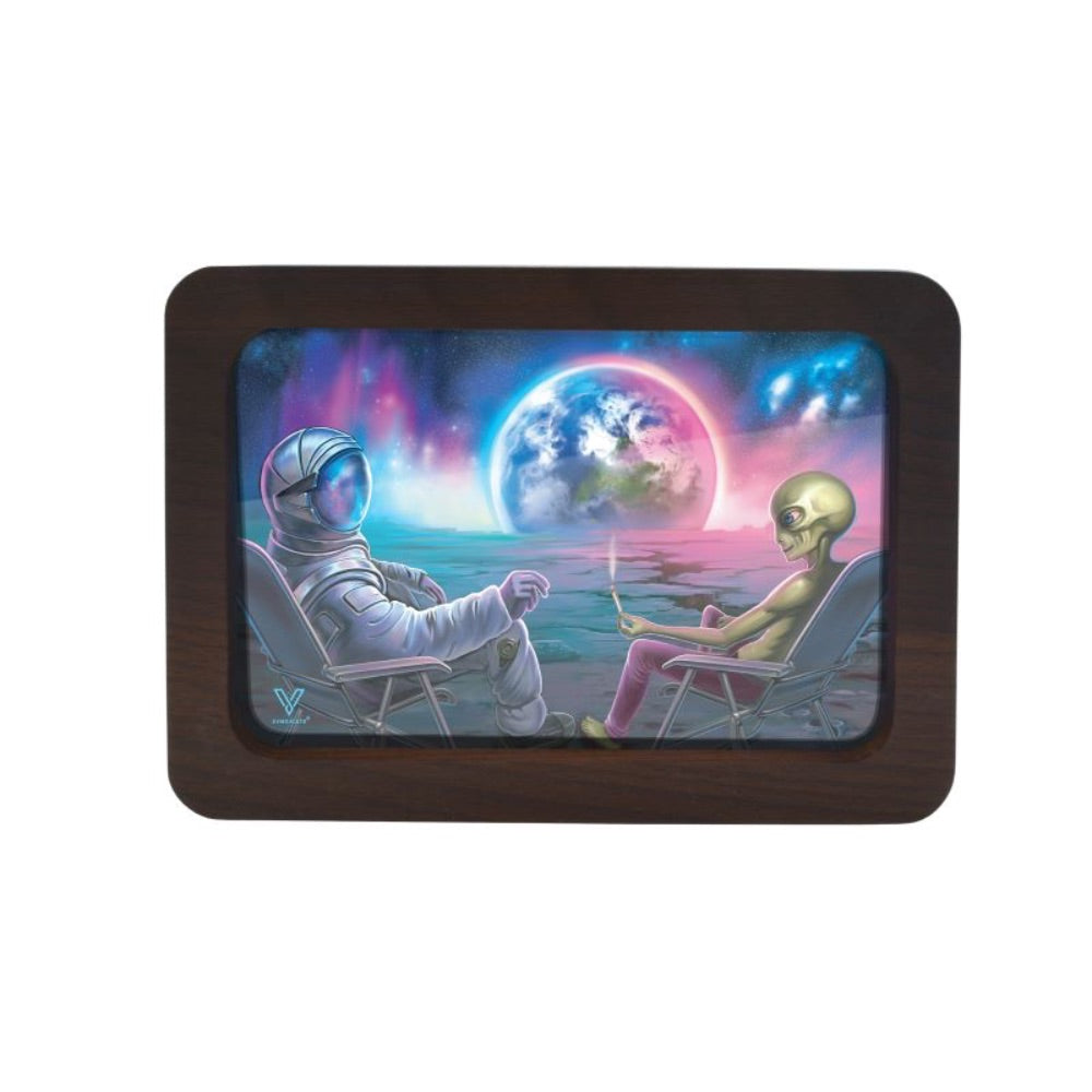 V Syndicate 3D High Def Wood Rolling Tray