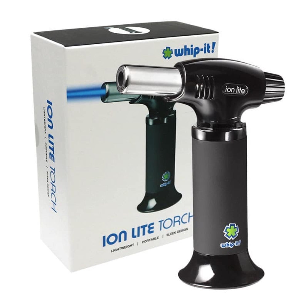 Whip-It! Ion Lite Torch Lighter | 6 Inch | Black | Box