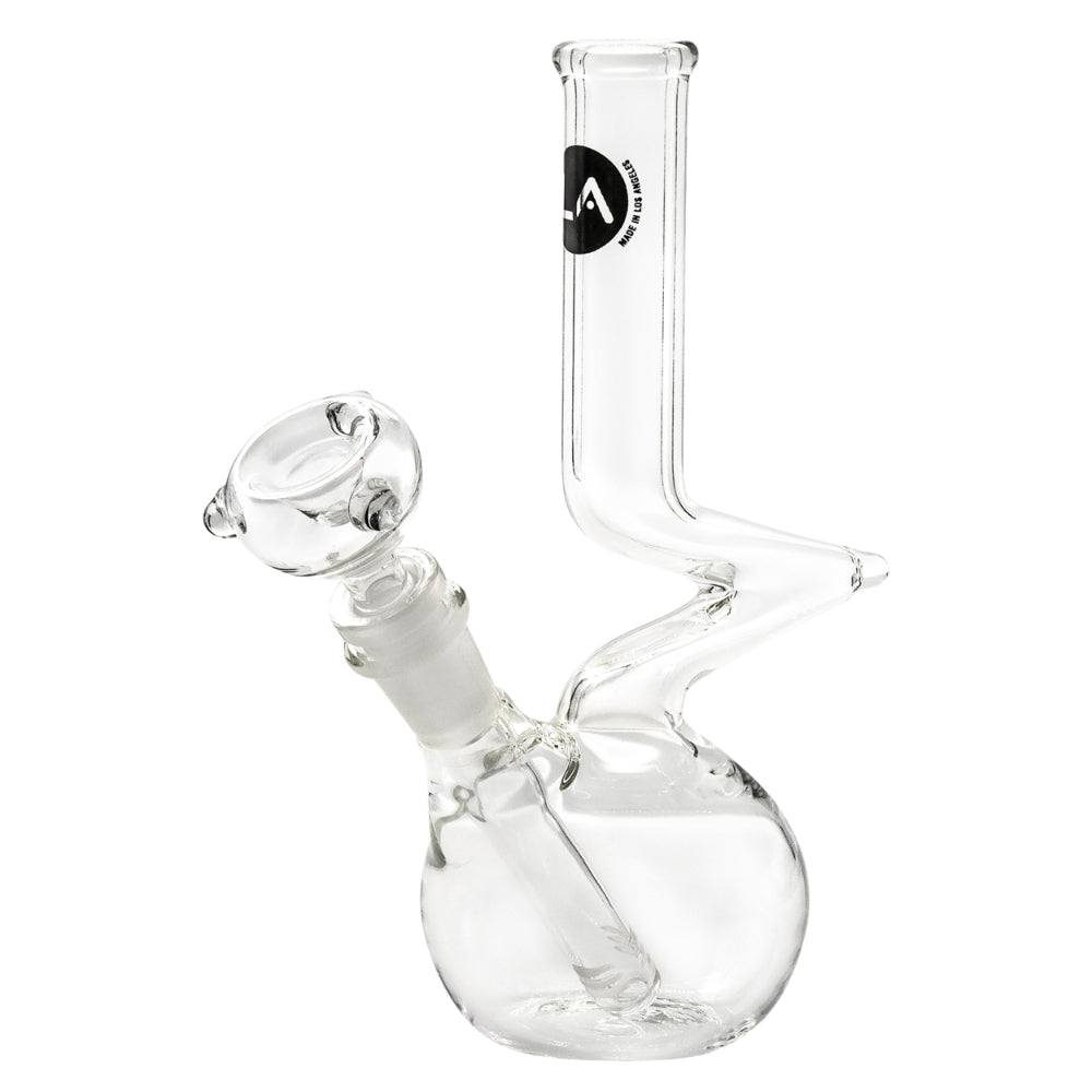 LA Pipes Simply Guy Bubble Base Zong Neck Water Pipe | Side view 5