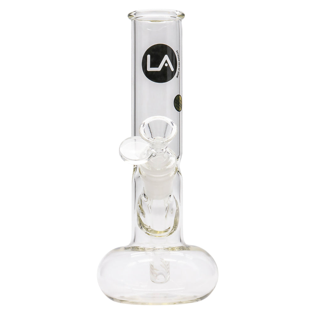 LA Pipes Simply Guy 8 Donut Base Ice Bong | Front view