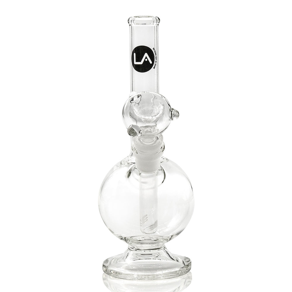 LA Pipes Simply Guy 8" Pedestal Base Ice Bong | Front view 