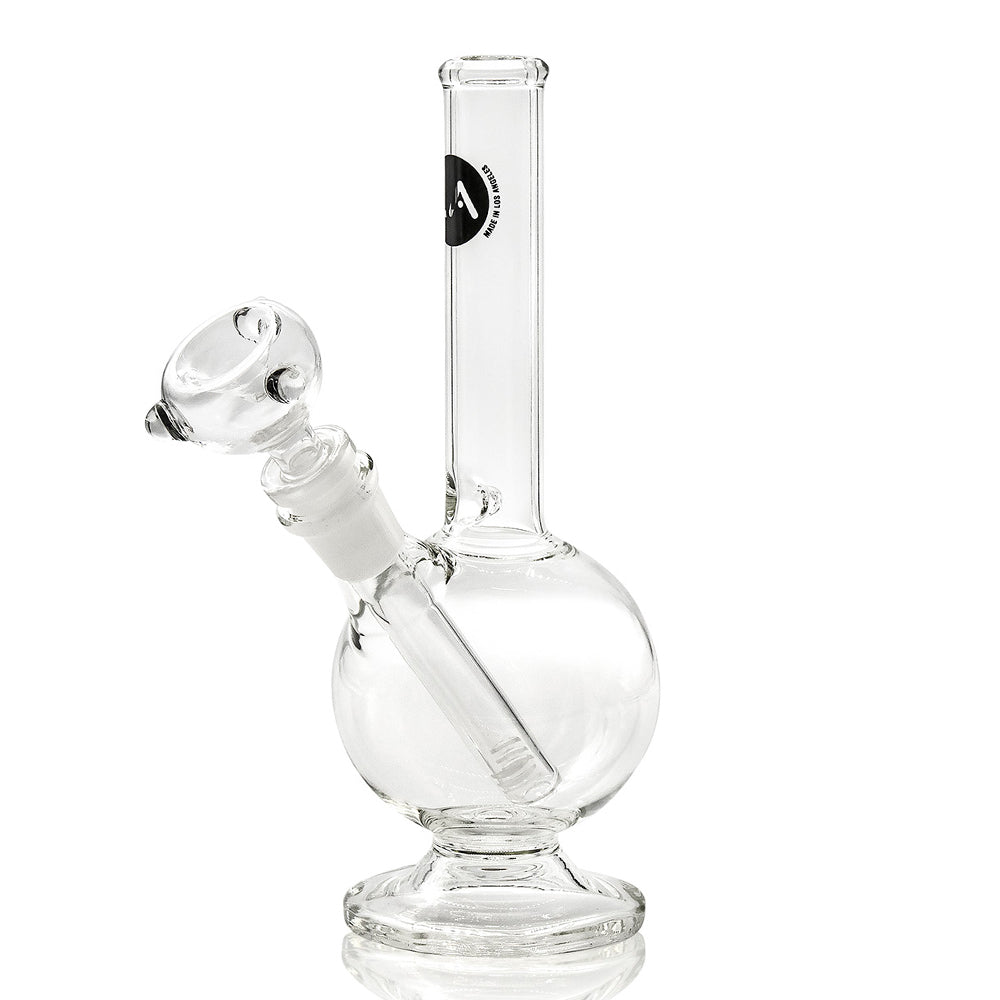 LA Pipes Simply Guy 8" Pedestal Base Ice Bong | Side view 2