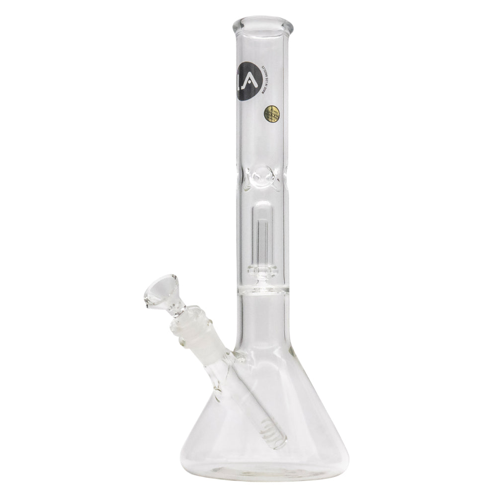 LA Pipes Beaker Ice Bong with Showerhead Percolator | 12 Inch | Side view 3