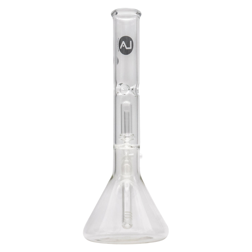 LA Pipes Beaker Ice Bong with Showerhead Percolator | 12 Inch | Back view