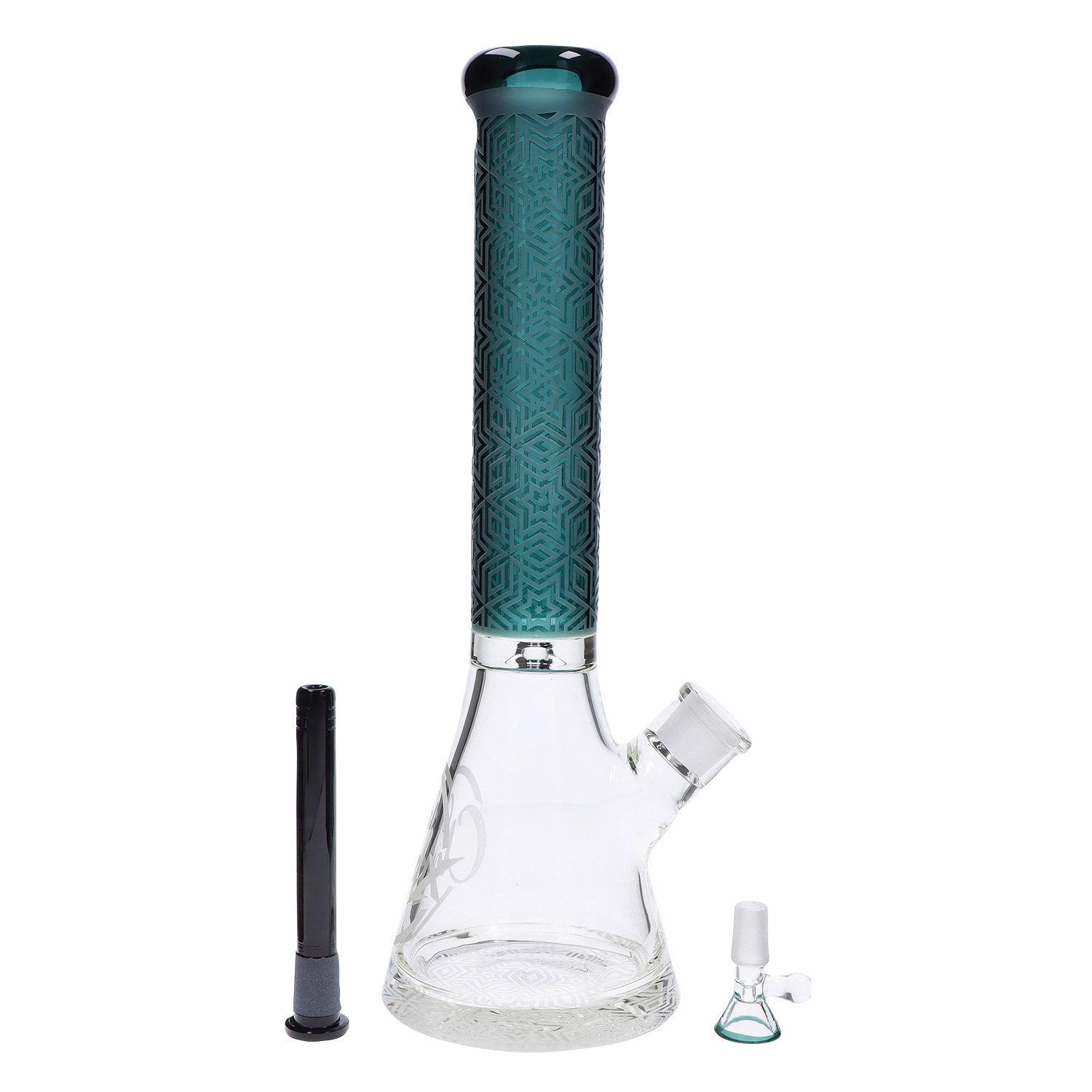 Cali Cloud X 15-inch Engraved Thick Base Beaker Bong