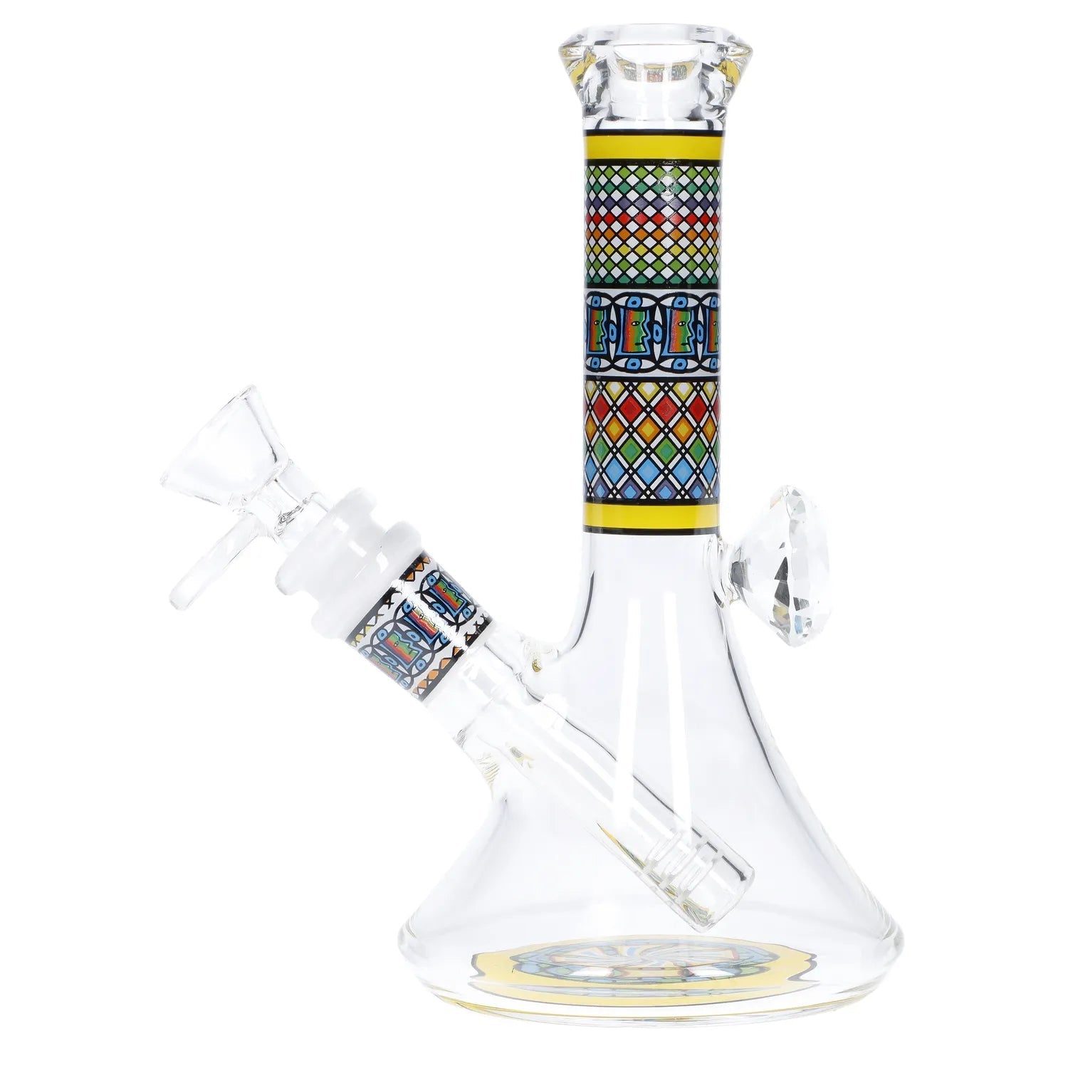 Dazzling Diamond Beaker with Colorful Tube - 7 in.