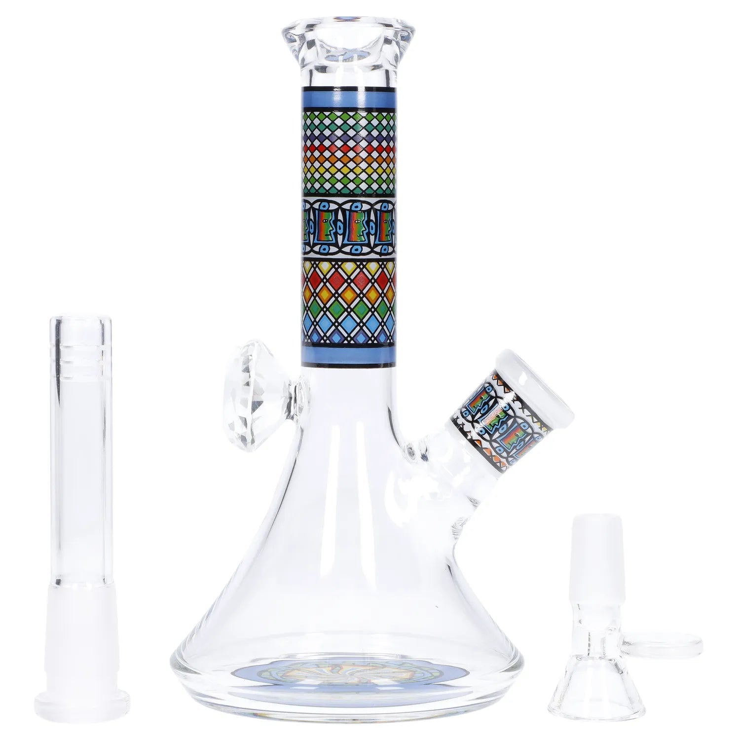 Dazzling Diamond Beaker with Colorful Tube - 7 in.