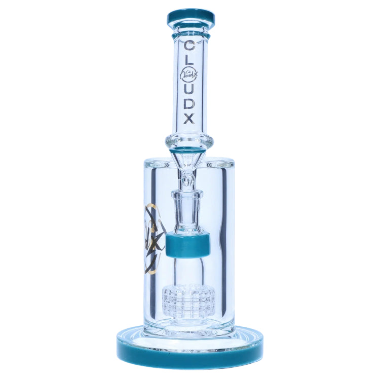 Cloud Cali Inc 8-inch Showerhead Dual-Use Water Pipe w/ Colored Accents