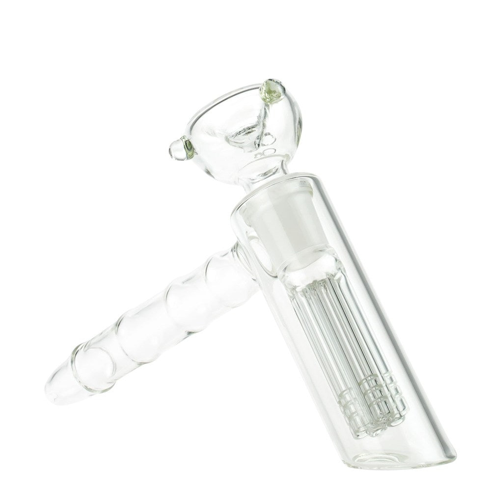Glasscity Glass Handheld Bubbler with 6-Arm Diffuser Downstem