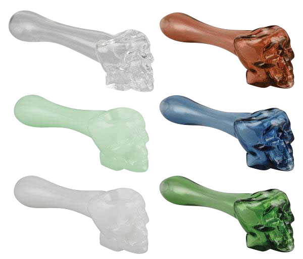 4 Inch Skull Glass Pipe