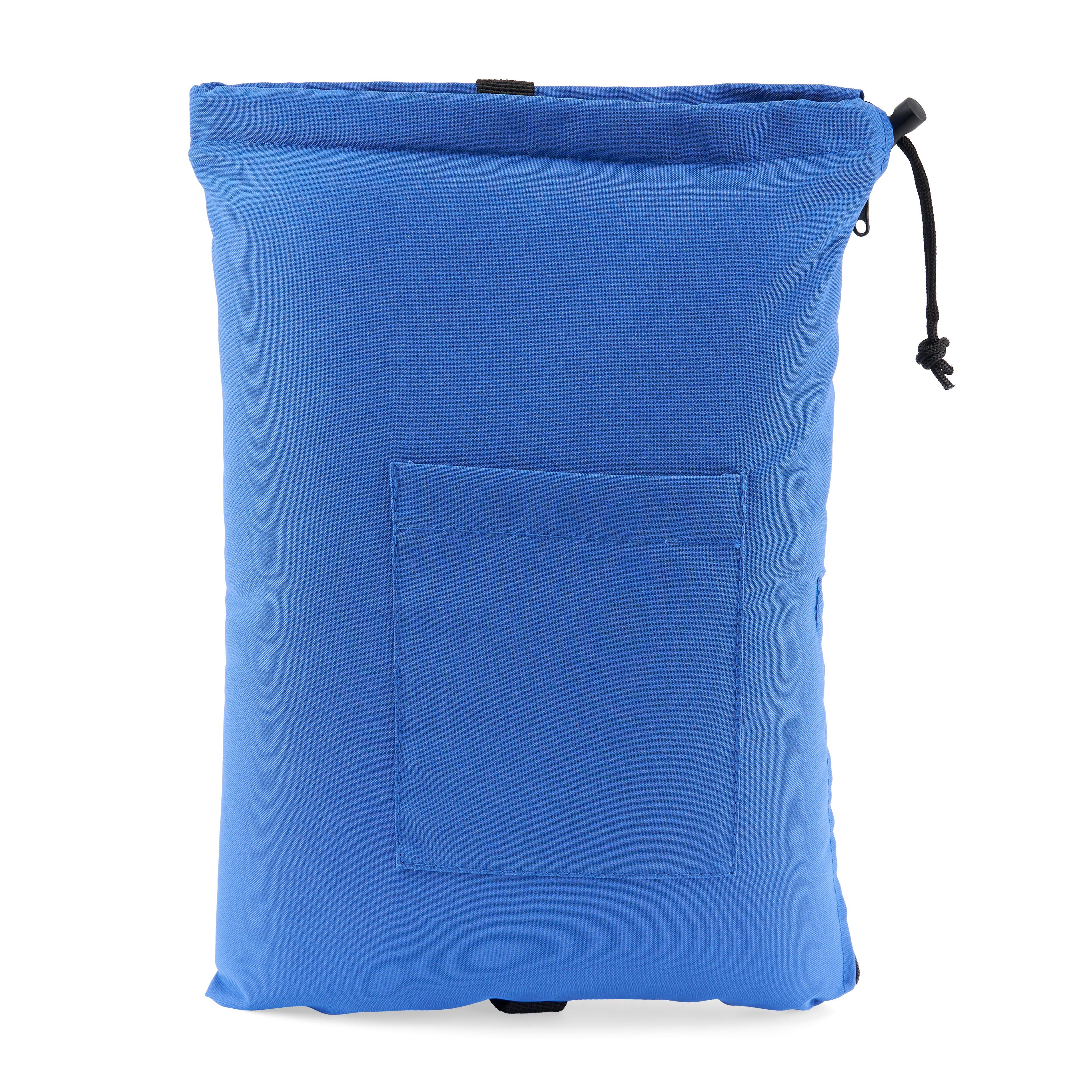 Glass Pillow Storage Pouch with Zipper and Drawstring – 16" Wide