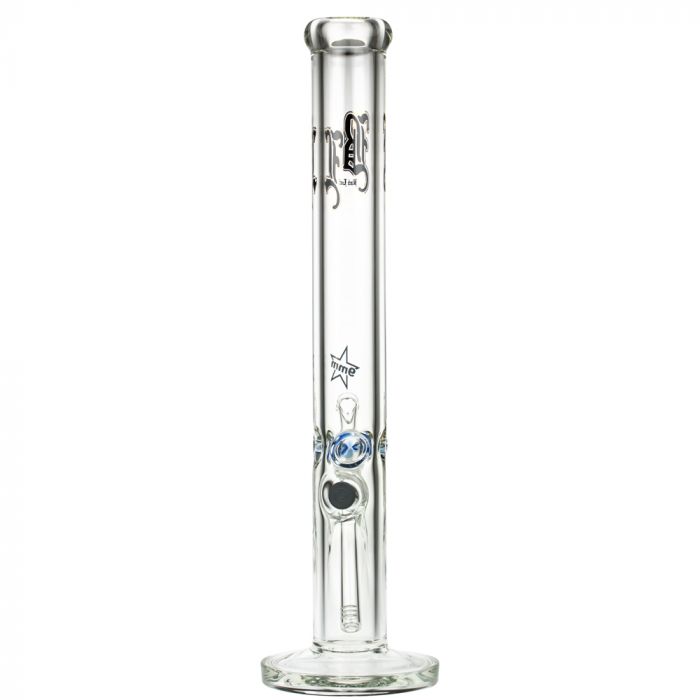 Black Leaf 9mm Straight Ice Bong | 45 cm - Back View 