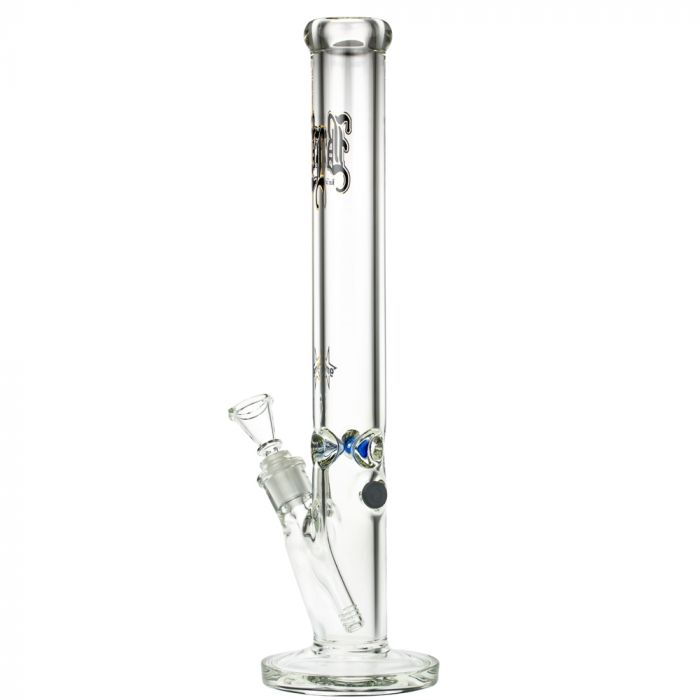 Black Leaf 9mm Straight Ice Bong | 45 cm - Side View 4