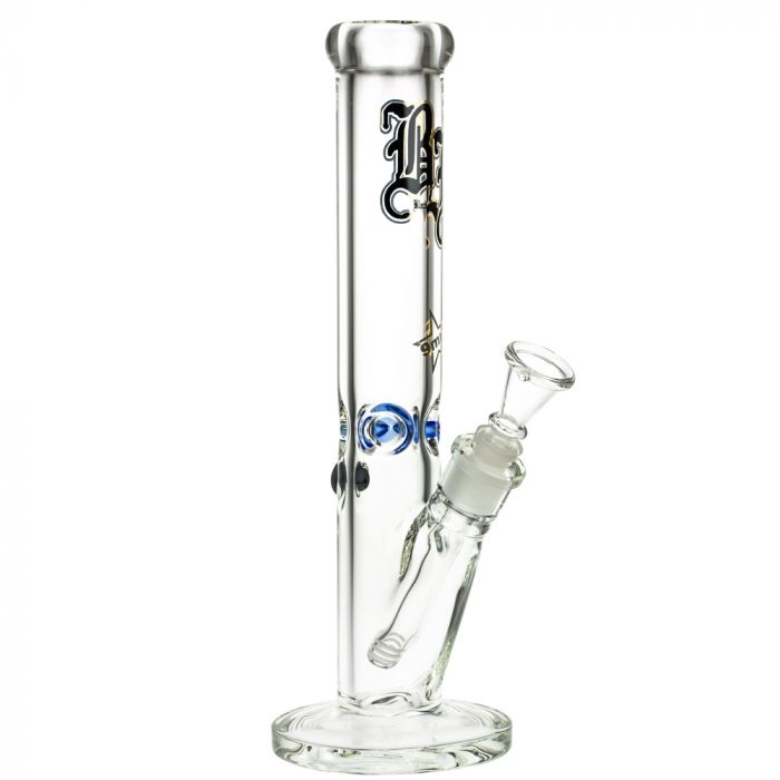 Black Leaf 9mm Straight Ice Bong | 35 cm