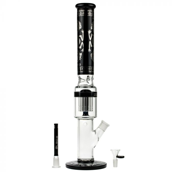 Blaze Glass Voodoo Tree Perc Ice Bong - Downstem and Bowl Included 