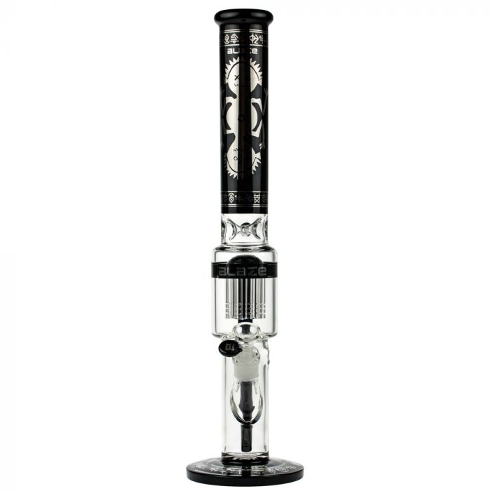 Blaze Glass Voodoo Tree Perc Ice Bong - Front View 