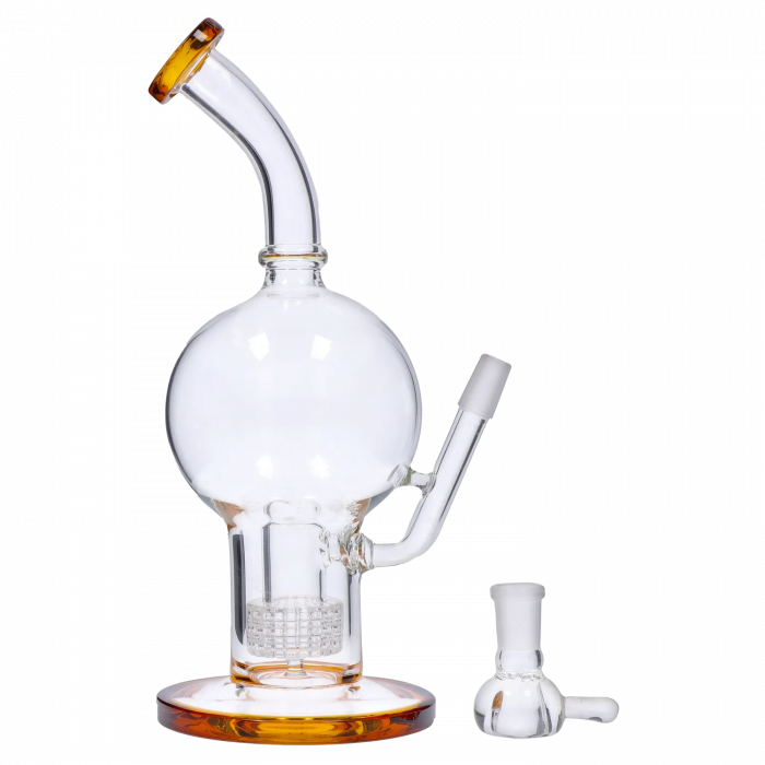 Valiant Bent Neck Ball w/ Matrix Perc Water Pipe - 10 in. main product photo