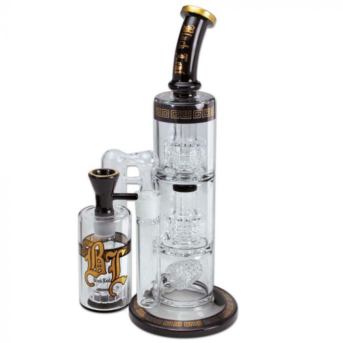 Black Leaf Triple Drum Percolator Bong with Ash Catcher main product photo