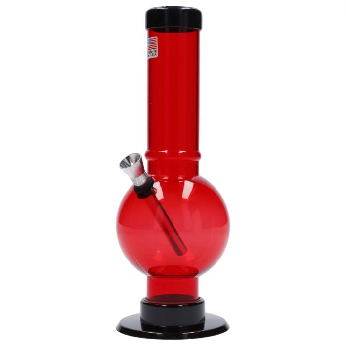 JM Plastics Bubble Base with Carb Hole Acrylic Water Pipe - 9 in. main product photo