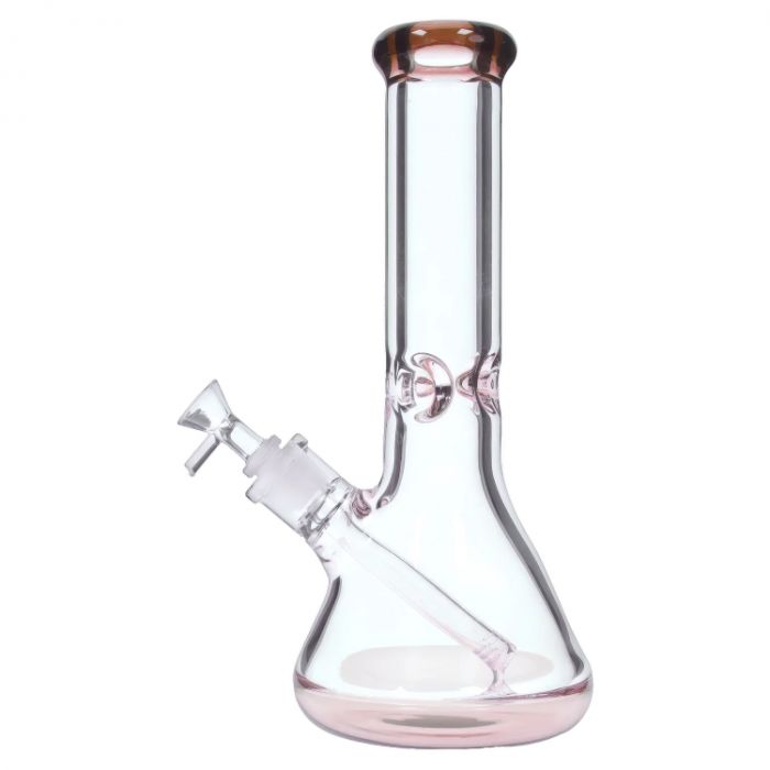 GC Generic 9mm Big Base Beaker w/ Color Accents Water Pipe - 12 in. main product photo