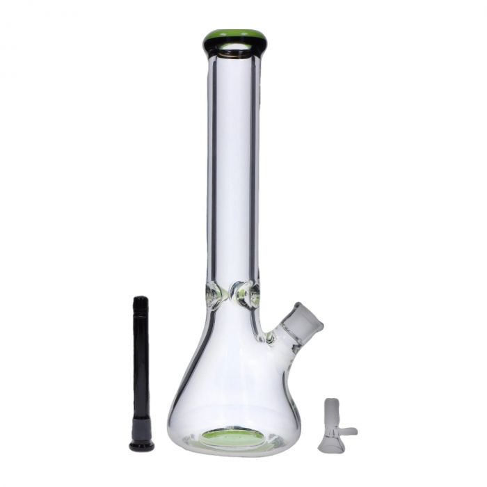 Valiant 9mm Beaker w/ Color Ring Water Pipe - 16 in. main product photo