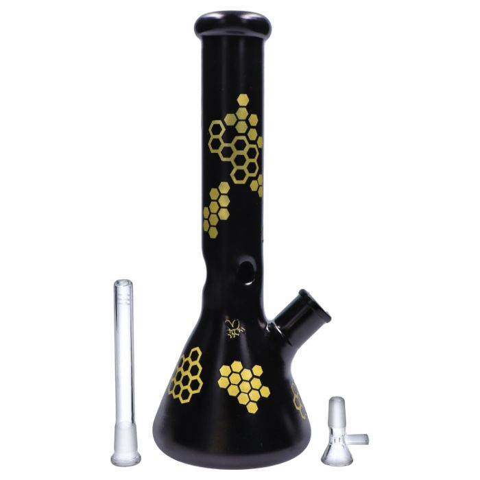 Honeybee Beaker Water Pipe - 14.7 in. Default Title main product photo