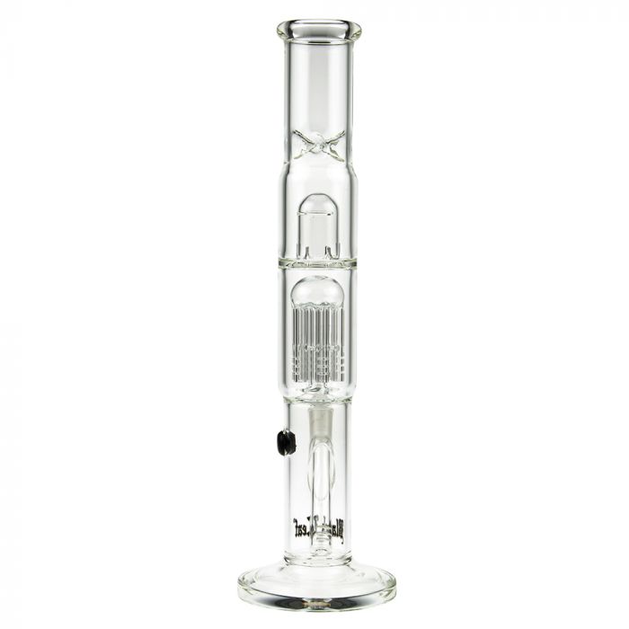 Black Leaf - ELITE Cylinder 6-arm Perc Bong with Carb Hole - Back View 