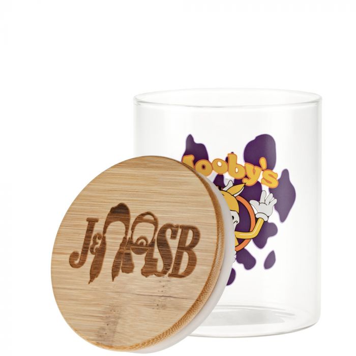 Jay and Silent Bob Glass Stash Jar | Mooby’s | Large - Lid Off