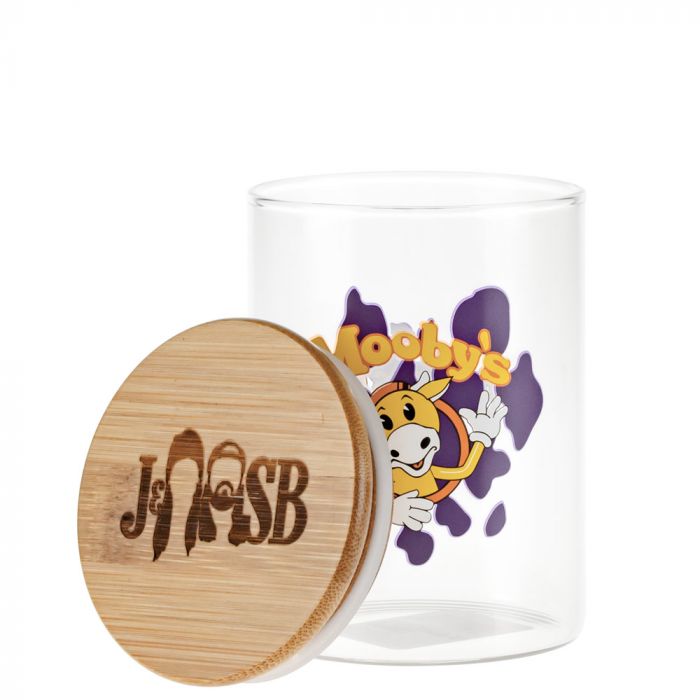 Jay and Silent Bob Glass Stash Jar | Mooby’s | Medium - Lid Off