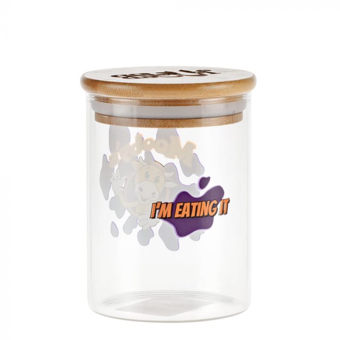 Jay and Silent Bob Glass Stash Jar | Mooby’s | Medium - Back View 