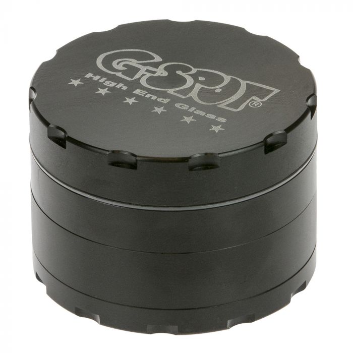 G-Spot - Aluminum Magnetic Herb Grinder - 4-part - 62mm - Black main product photo