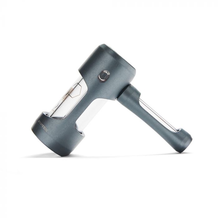 Pyptek Aluminum and Glass Bubbler | Gunmetal | side view 2