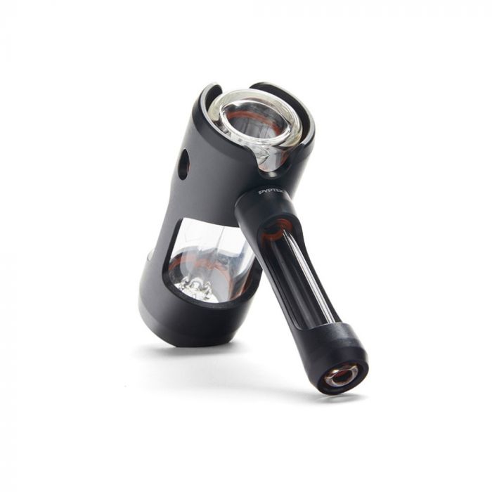 Pyptek Aluminum and Glass Bubbler | Black | side view 3