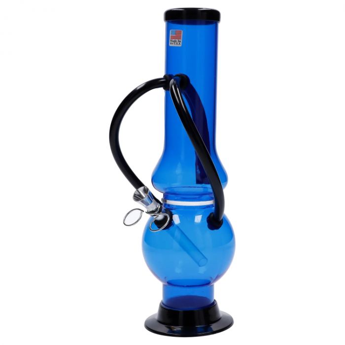 JM Plastics Double Chamber Bubble Base Acrylic Water Pipe - 12 in. main product photo