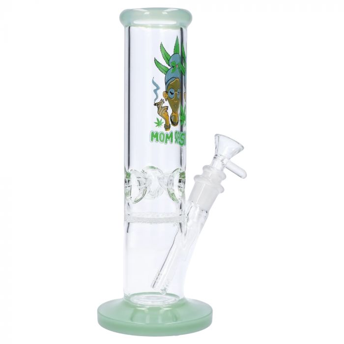 Stoner Mom Straight Tube with Honeycomb Perc mint