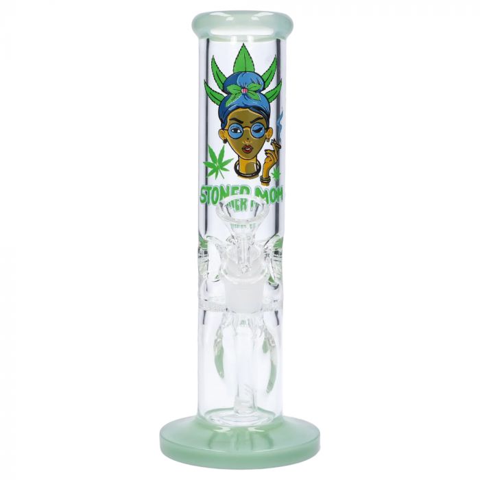 Stoner Mom Straight Tube with Honeycomb Perc fronnt