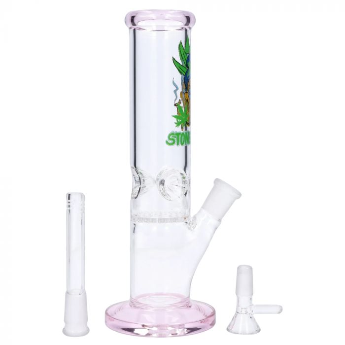 Stoner Mom Straight Tube with Honeycomb Perc pink