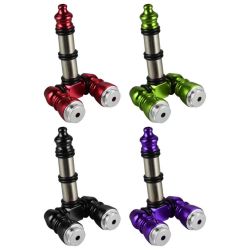 Double Aluminum Smoking Pipe with Lids | 3.25 Inch 