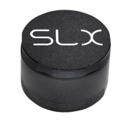 SLX Aluminum Non-Stick Herb Grinder | 4-Part | 2.4 Inch | Black | Side view 