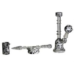Glass Bell Dab Rig | 7 Inches | Black White