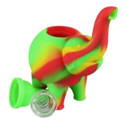 Ellie The Silicone Elephant Bubbler Pipe | Dissassembled View