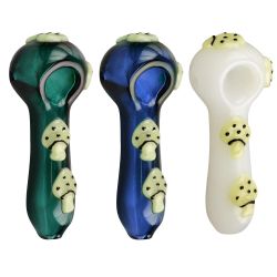 Glow in the Dark Mushroom Spoon Pipe