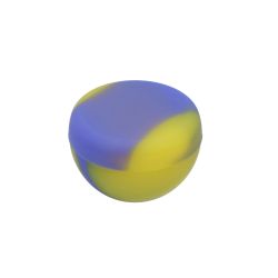 Silicone Half Moon Stash Container | 9ml | Purple & Yellow