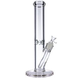 Bong 5mm Thick Heavy Glass Holographic Tobacco Water Pipe Bong 10.5" 