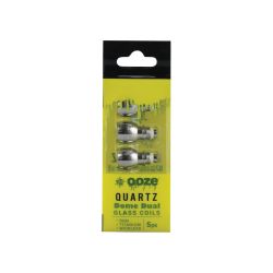 Ooze Dual Quartz Glass Dome Coils - 5 Pack
