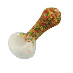 Rasta Color Frit Glass Pipe