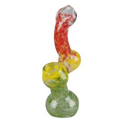 Rasta Bubbler Hand Pipe | Side view 1